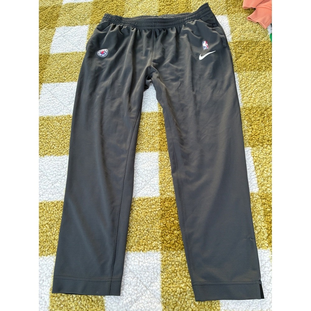 Nike NBA Los Angeles Clippers Dri-FIT Track Pants Mens XXL Black Athletic Jogger